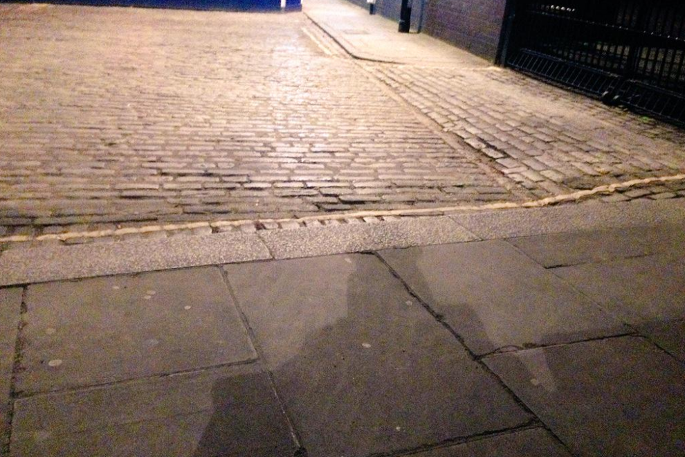 I sit in Mitre Sq and ponder on the fact that the Ripper and the 4th murder victim walked here via that passage… I sit in Mitre Sq and ponder on the fact that the Ripper and the 4th murder victim walked here via that passage...