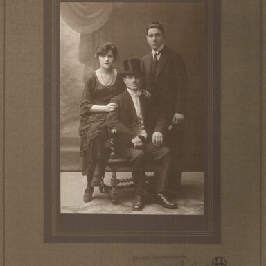 Family likeness: Kosminski's brother Isaac, pictured centre, in a 19th century portrait