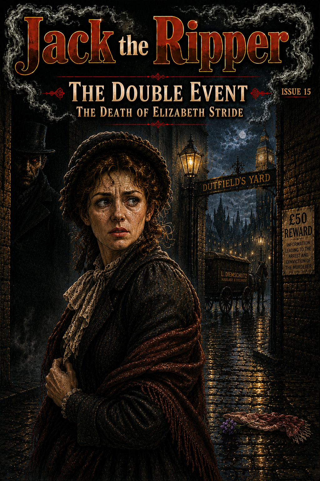 The Double Event - The Death of Elizabeth Stride: Part 15 of the Jack the Ripper Comic Series Limited Edition Signed Copy 100 only